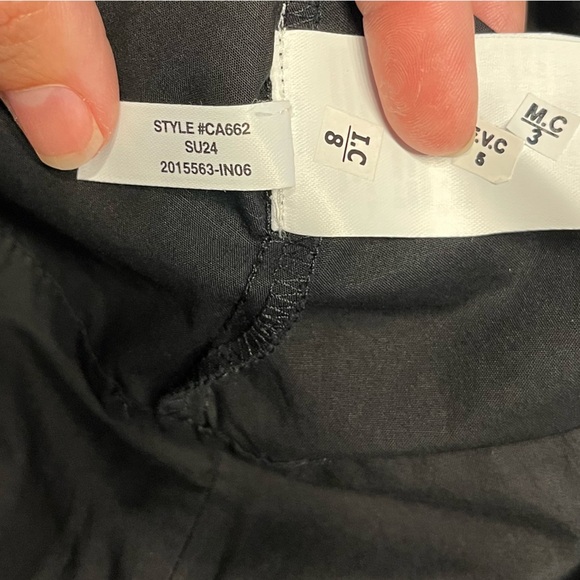 NWT J CREW Scoopneck shift dress in cotton poplin in black - Picture 3 of 9